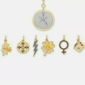 Steve Madden Flower Lightning Dice Bee Gold Tone